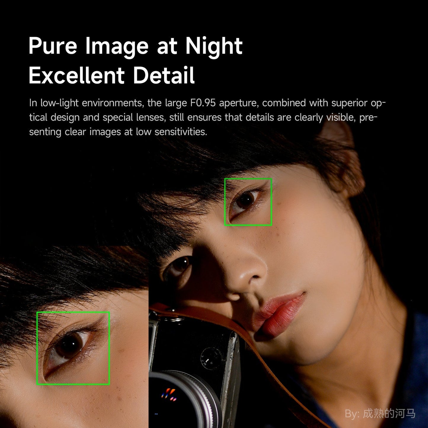 50mm F0.95 APS-C Night God Portrait Star Manual Fixed Focus Lens Suitable For Canon RF Mount