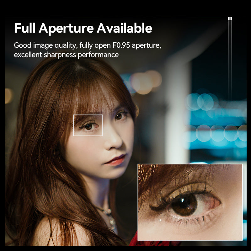 The Best Gift for Dad Brightin Star 35mm F0.95 Night God Portrait Star APS-C Manual Fixed Focus Lens Suitable For Fuji X/Canon M/RF/M43/Sony E/Nikon Z Mount