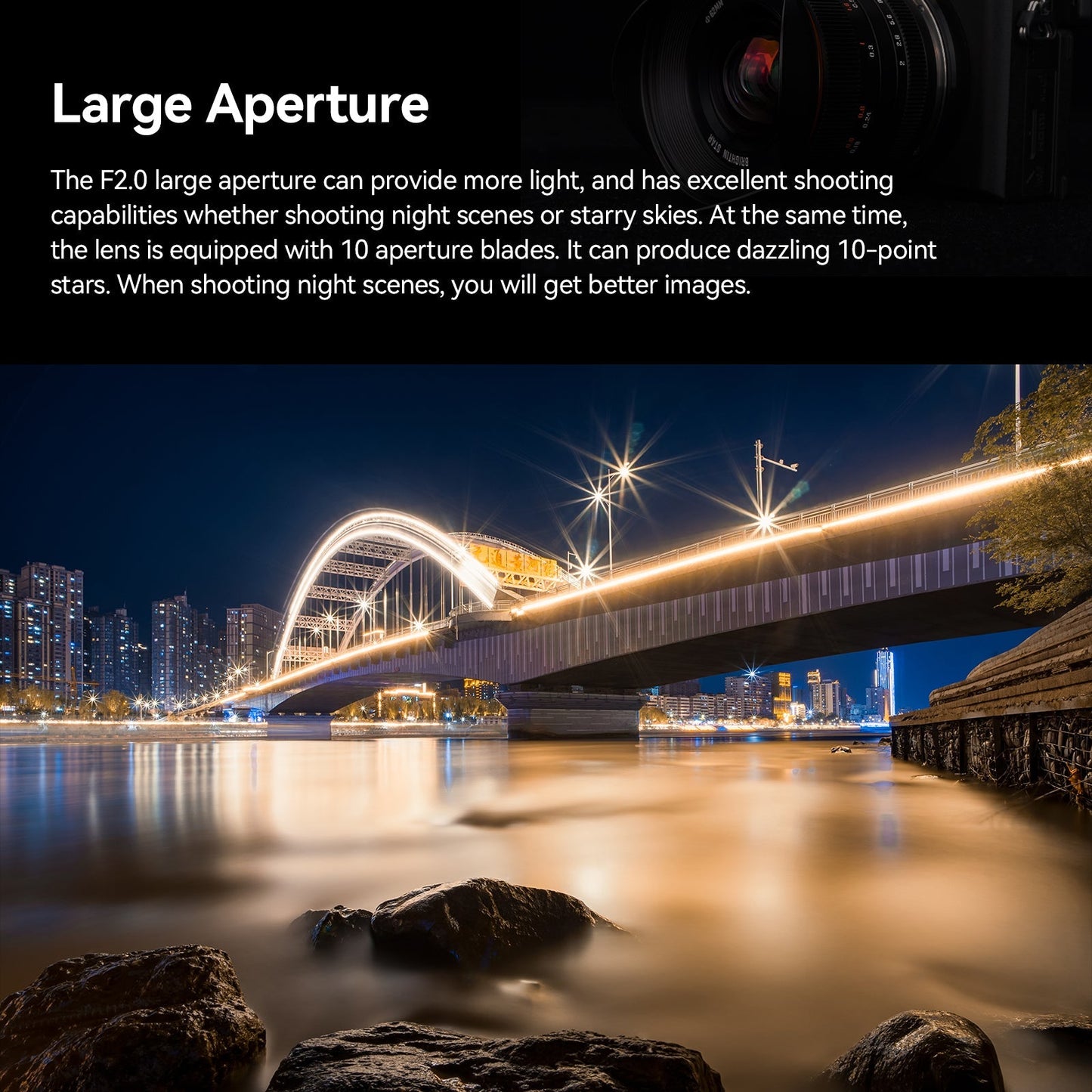 12mm F2.0 III Ultra Wide-Angle Big Aperture APS-C Cameras Lens - Brightin Star