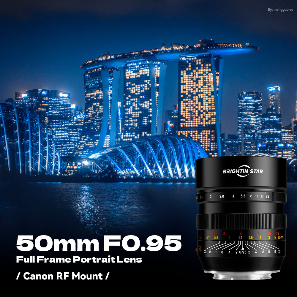 Brightin Star 50mm F0.95 Full Frame Large Aperture Camera Lens For Sony E/Nikon Z/Canon RF/L Mount