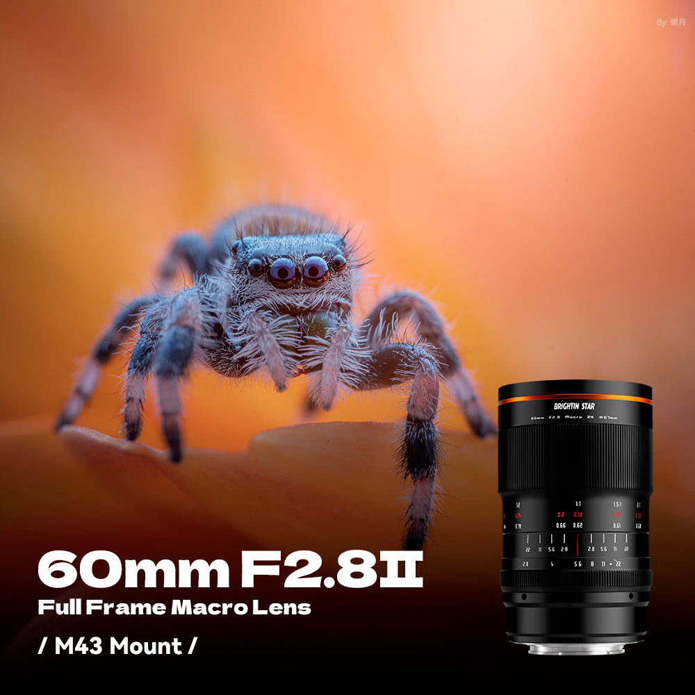 60mm F2.8 II 2X Macro Magnification Manual Focus Mirrorless Camera Lens, Fit for Fuji X Mount