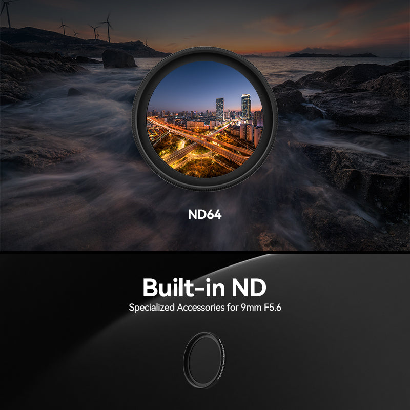 9mm F5.6 Full Frame Camera Lens with ND Filter For Canon-RF Mount
