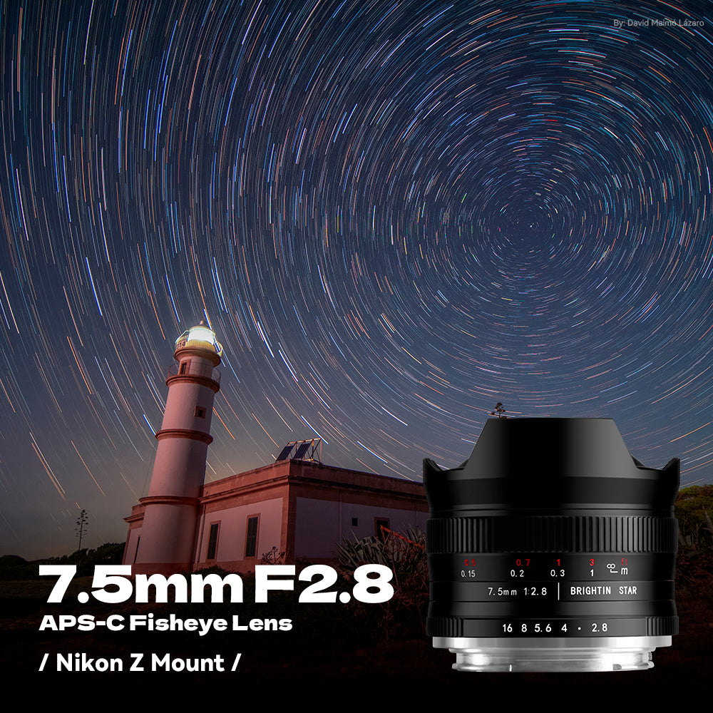 7.5mm F2.8 APS-C Fisheye Manual Focus Lens With ND Filter for Canon RF Mount