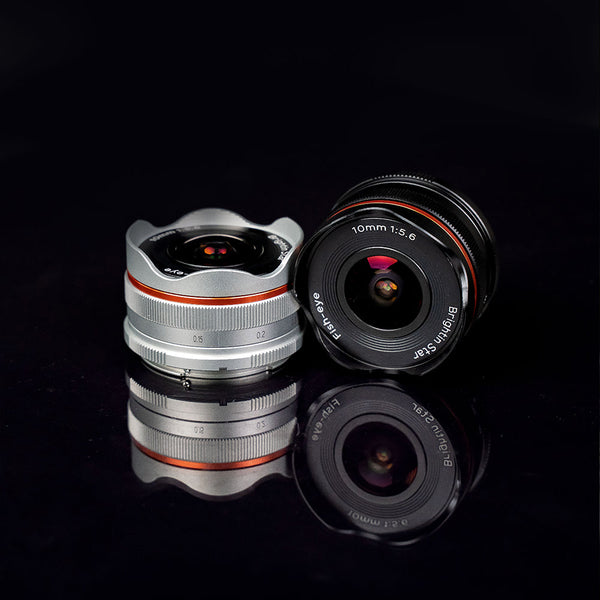 10mm F5.6 APS-C Fisheye Lens Wide-Angle Lens Pancake Lens Manual Fixed Focus Lens Suitable For Canon Eos-M Mount