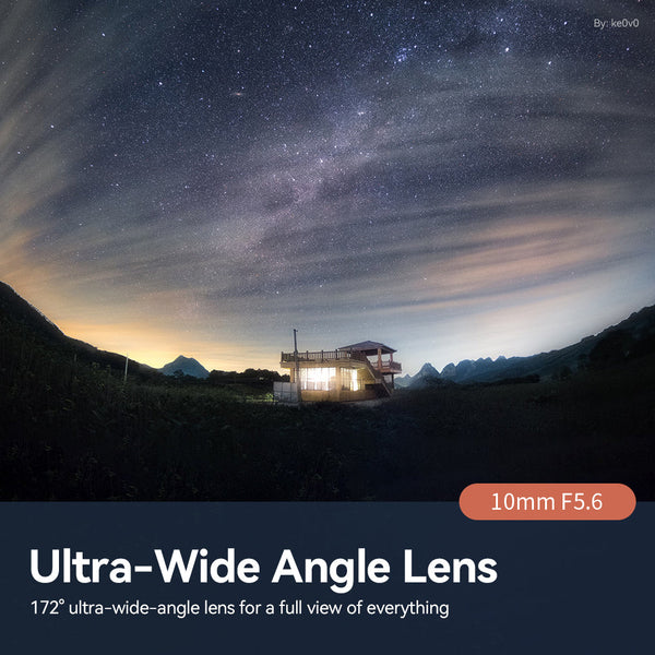 Brightin Star 10mm F5.6 APS-C Fisheye Lens Wide-Angle Lens For M43/Canon M/Canon RF/Sony E/ Nikon Z/Fuji X Mount