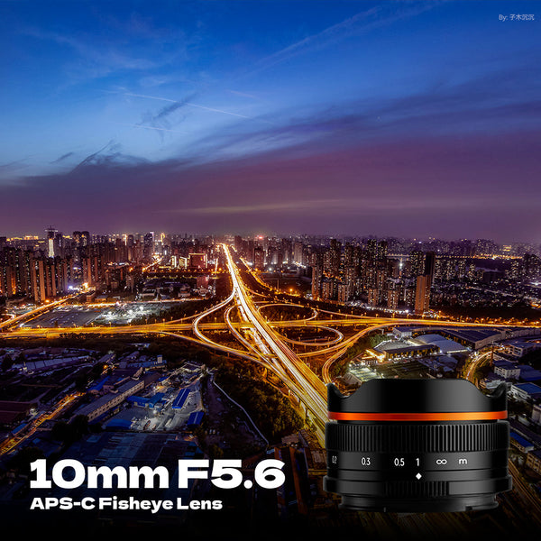 10mm F5.6 APS-C Fisheye Lens Wide-Angle Lens Pancake Lens Manual Fixed Focus Lens Suitable For Fuji X-Mount