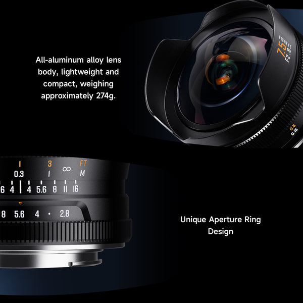 Brightin Star 7.5mm F2.8 IV Fisheye Lens for Nikon Z Mount