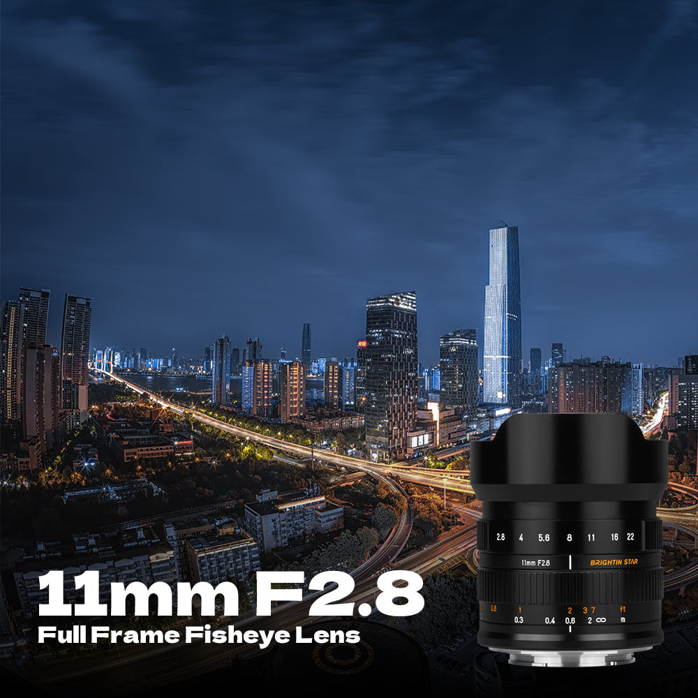 Brightin Star 11mm F2.8 Full Frame Wide-Angle Starry Sky Fisheye Lens Suitable for Sony E Mount