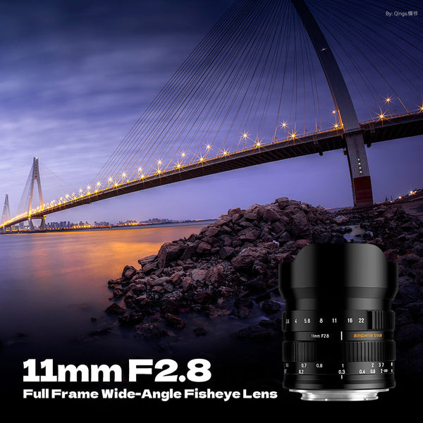 11mm F2.8 Full Frame Wide-Angle Starry Sky Fisheye Lens Suitable for Leica/Panasonic/Sigma L-Mount