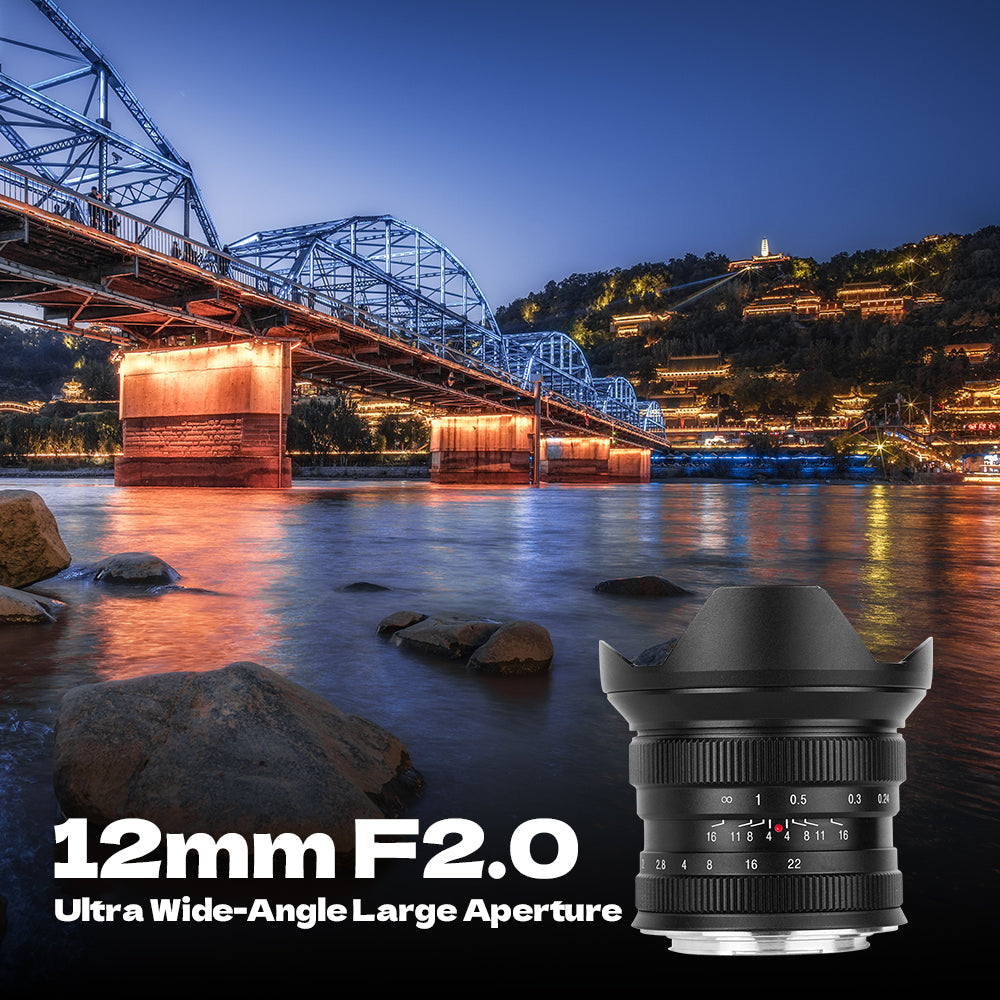 12mm F2.0 Ultra Wide-Angle Big Aperture APS-C Manual Focus Mirrorless Cameras Lens, Fit for Sony E Mount