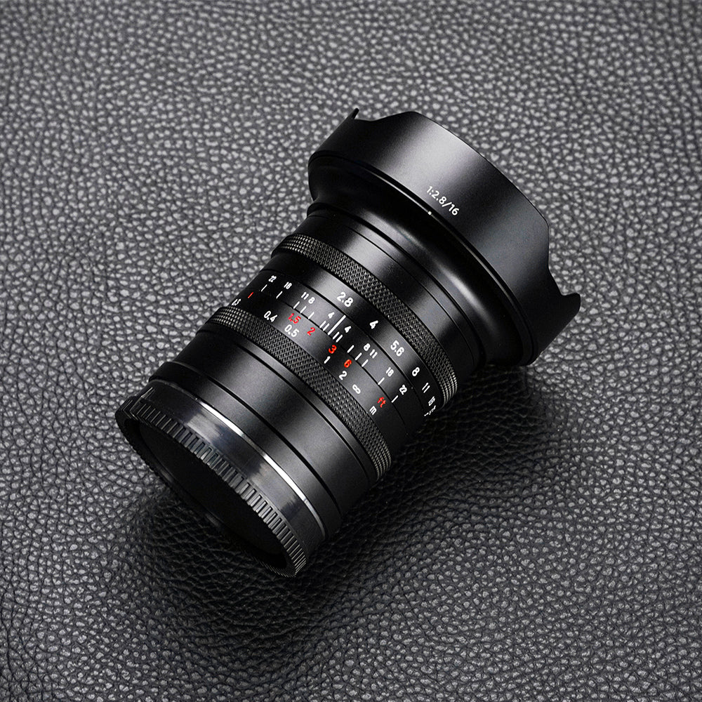 16mm F2.8 Full Frame Ultral Wide Angle Manual Focus Mirrorless Camera Lens, Fit for Sony E-Mount