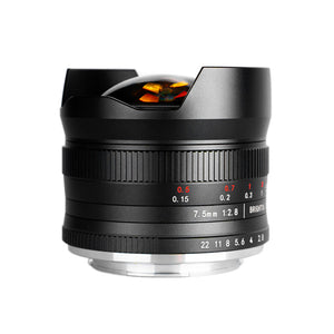 Brightin Star 7.5mm F2.8 Fisheye Manual Focus Prime Lens