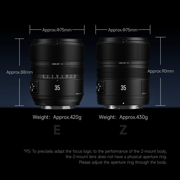 AF35mm F1.8 Full-frame STM Auto Focus Large Aperture Prime Lens Fit for Nikon Z Mount