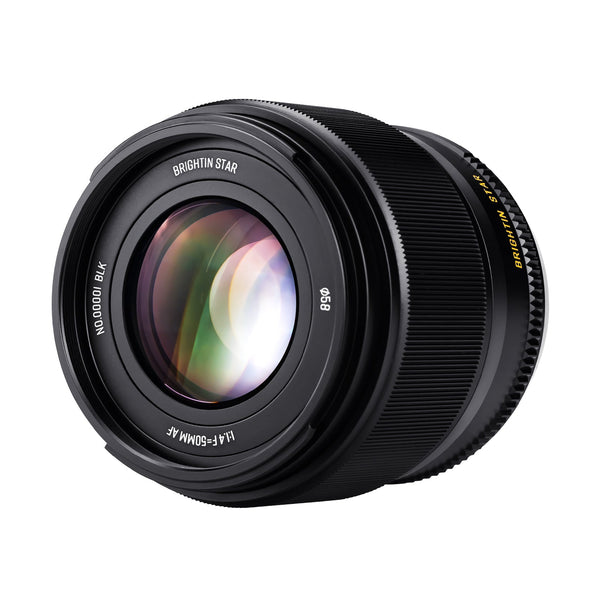 AF50mm F1.4 Autofocus Lens, Large Aperture Portrait Fixed Focus Lens - Brightin Star
