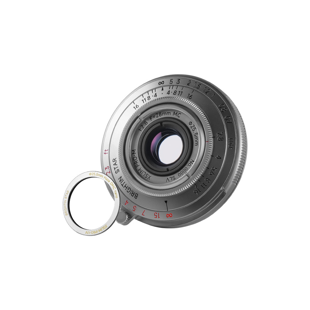 BRIGHTIN STAR MF 28mm F2.8 Full-Frame Pancake Lens for Leica M