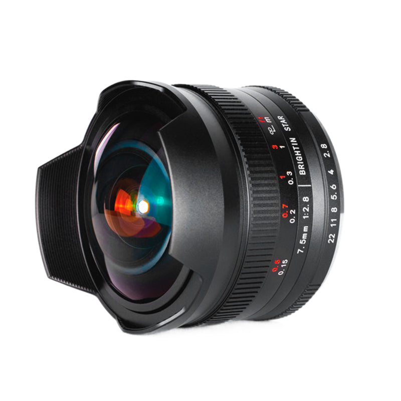 7.5mm F2.8 Fisheye Manual Focus Prime Lens - Brightin Star