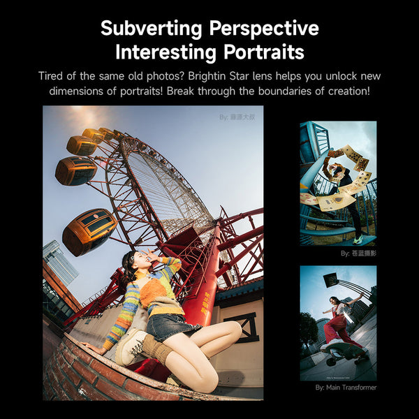 Brightin Star 11mm F2.8 Full Frame Wide-Angle Starry Sky Fisheye Lens Suitable for L/Sony E/Nikon Z/Canon RF mount