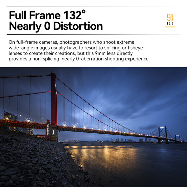 9mm F5.6 Full Frame Camera Lens with ND Filter For Sony E Mount