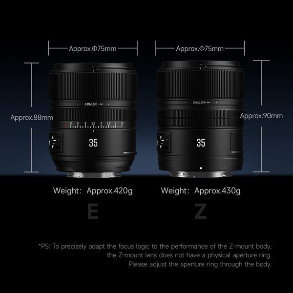 AF35mm F1.8 Full-frame STM Auto Focus Large Aperture Prime Lens Fit for Sony E