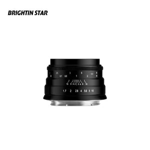 35mm F1.7 Wide-Angle Manual Focus Prime Lens - Brightin Star