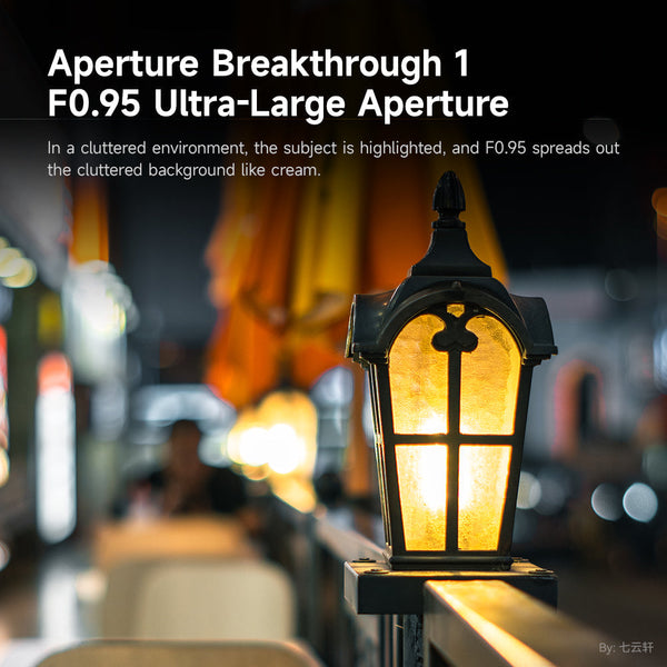 35mm F0.95 APS-C Luminous Version Portrait Star Manual Fixed Focus Lens Suitable for Fuji X Mount