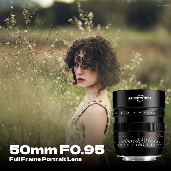 50mm F0.95 Full Frame Large Aperture Manual Focus Mirrorless Camera Lens, Fit for Leica/Panasonic/Sigma L-Mount
