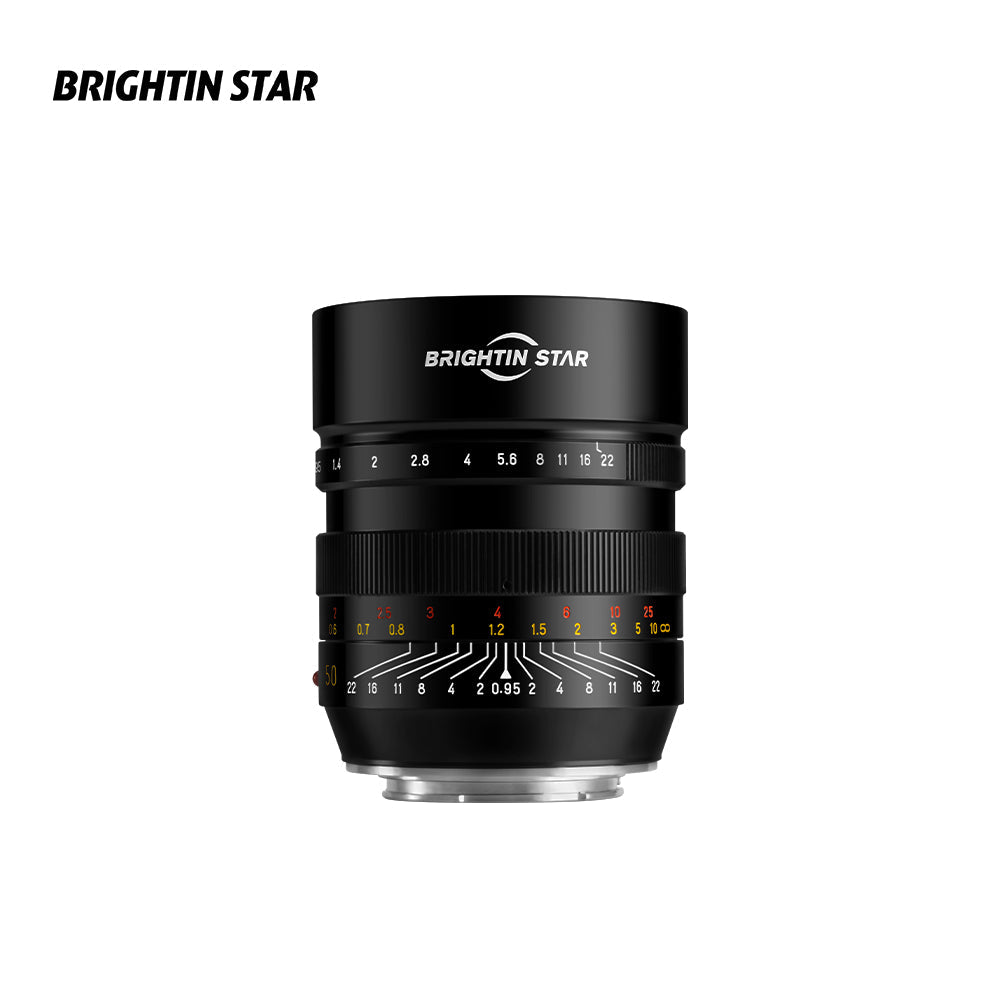 50mm F0.95 Full Frame Large Aperture Manual Focus Mirrorless Camera Lens - Brightin Star