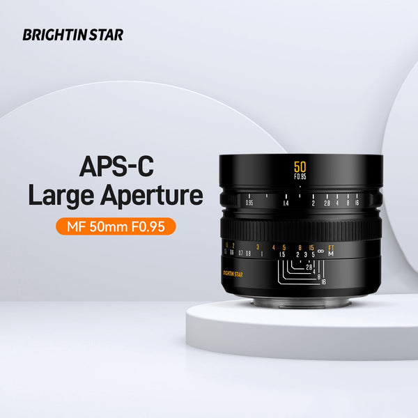 50mm F0.95 APS-C Night God Portrait Star Manual Fixed Focus Lens -Brightin Star