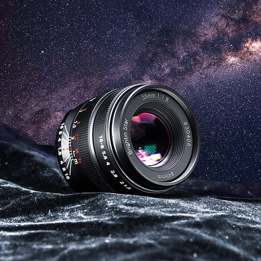 55mm F1.8 Full Frame Large Aperture Manual Focus Mirrorless Camera Lens, Fit for Sony E-Mount