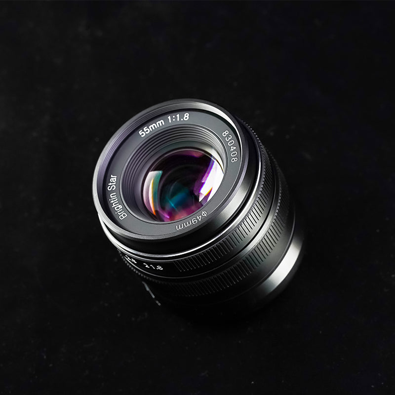 55mm F1.8 Full Frame Large Aperture Manual Focus Mirrorless Camera Lens - Brightin Star