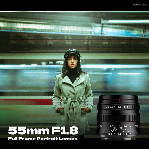 Brightin Star 55mm F1.8 Full Frame Large Aperture Manual Focus  Lens for Canon RF/Nikon Z/Sony E Mount
