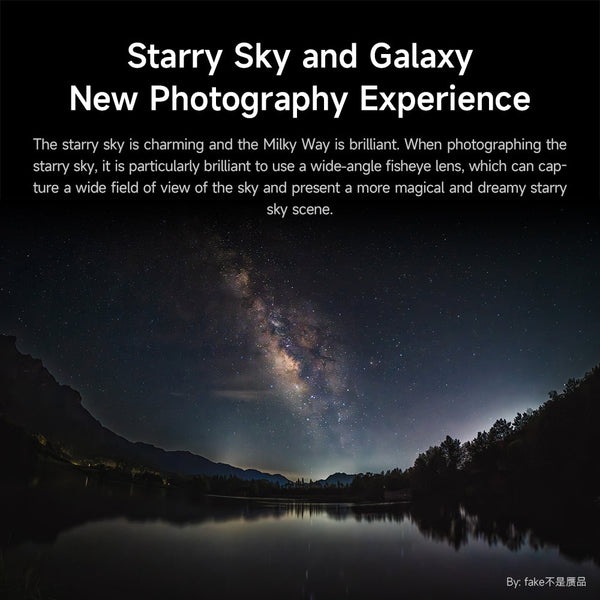 Brightin Star 7.5mm F2.8 APS-C Fisheye Manual Focus Lens With ND Filter for Sony E/Canon M/Canon RF/Fuji X/Nikon Z/M43 Mount