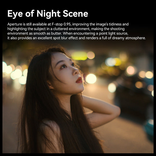 35mm F0.95 APS-C Night God Portrait Star Manual Fixed Focus Lens Suitable For Panasonic/Olympus Micro 4/3 Mount