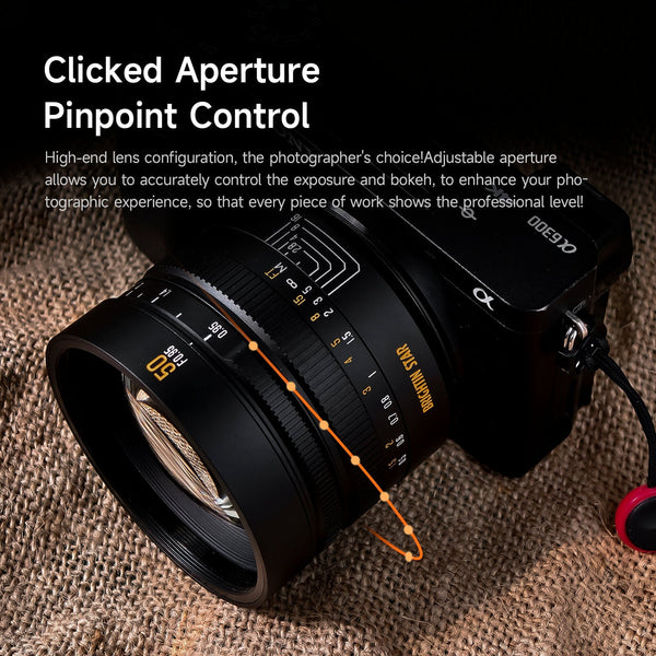 50mm F0.95 APS-C  Night God Portrait Star  Manual Fixed Focus Lens Suitable For Canon EOS-M Mount