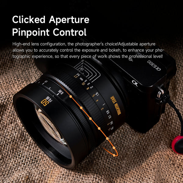 50mm F0.95 APS-C  Night God Portrait Star  Manual Fixed Focus Lens Suitable For Sony E Mount