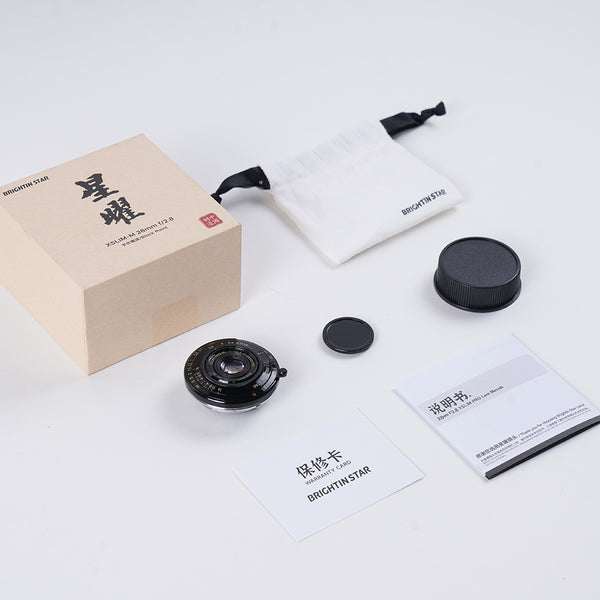 BRIGHTIN STAR MF 28mm F2.8 Full-Frame Pancake Lens for Leica M