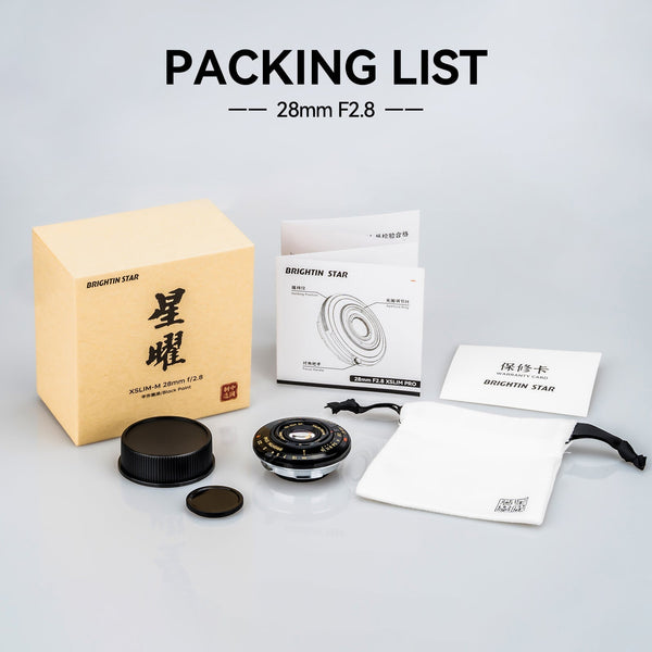 Exclusive  25.5mm ultra-thin UV filter (only 1mm thick) - fits Leica/Sigma/Panasonic L/Canon RF/Nikon Z/Sony E/Fuji X/GFX adapters - designed for 28mm F2.8 lenses