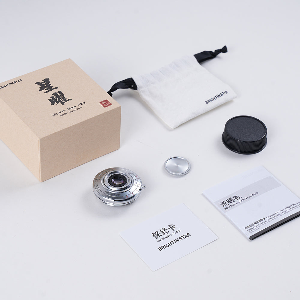 BRIGHTIN STAR MF 28mm F2.8 Full-Frame Pancake Lens for Leica M