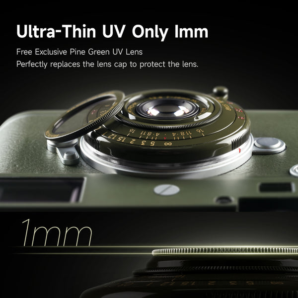 Brightin Star 28mm F2.8 Full Frame Pine Green Limited Lens For Leica M Mount