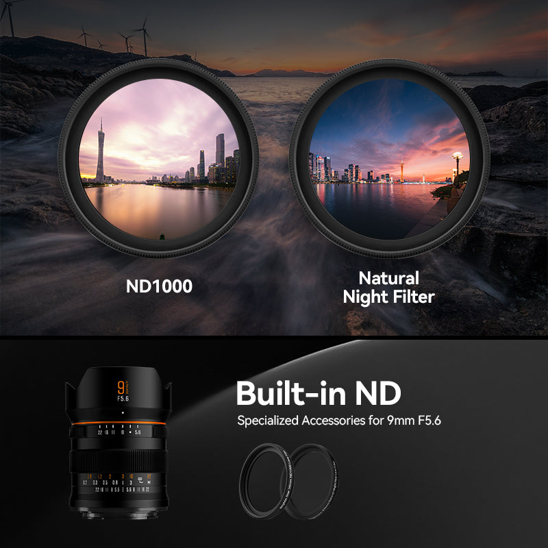 Brightin Star 9mm F5.6 Full Frame Camera Lens with ND Filter For Sony-E Mount