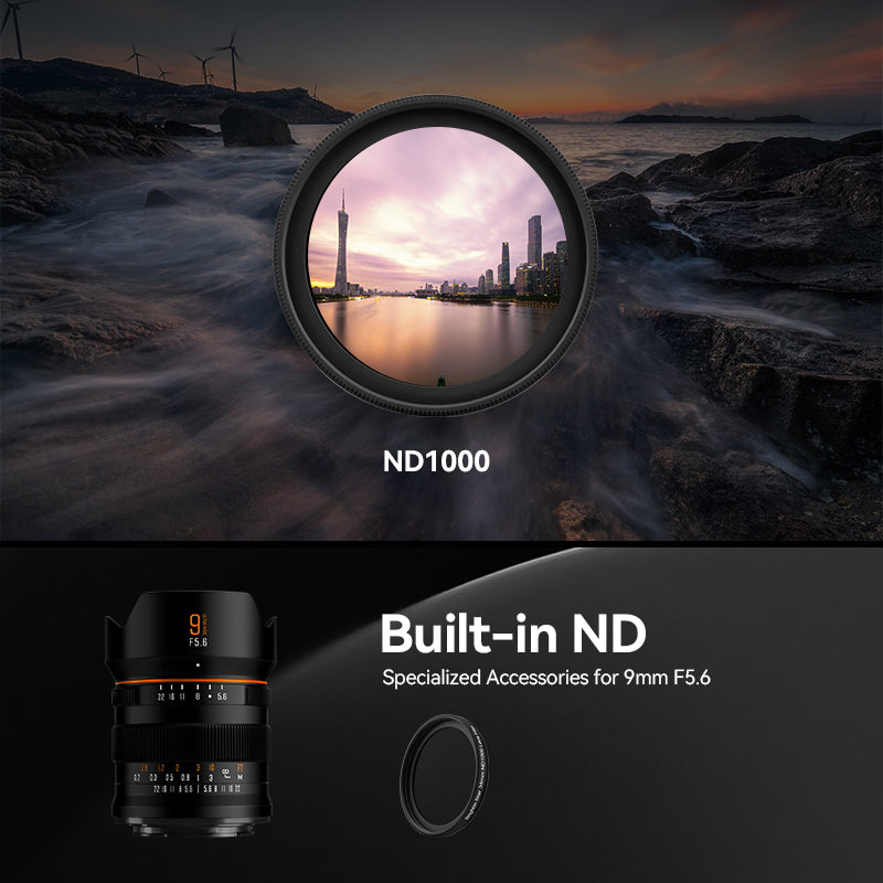 9mm F5.6 Full Frame Camera Lens with ND Filter - Brightin Star