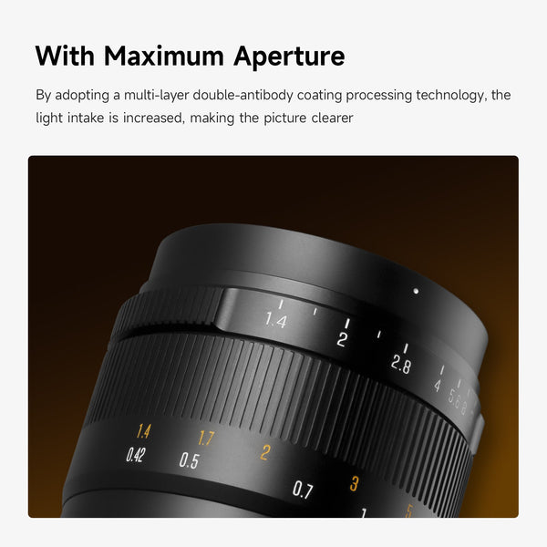 50mm F1.4 III APS-C Manual Focus Portrait Lens for Sony E