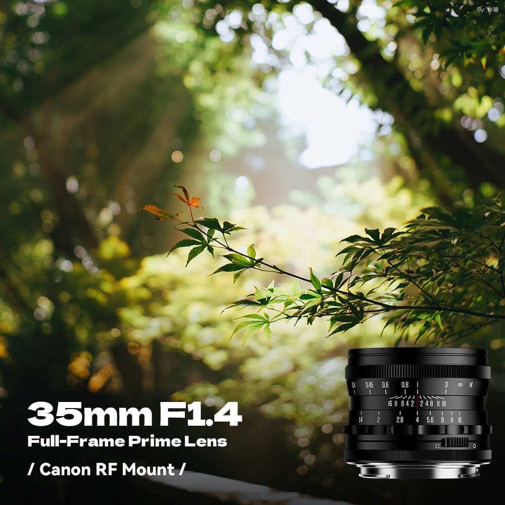 Brightin Star 35mm F1.4 Full-Frame Large Aperture Manual Focus Lens for Canon RF Mount