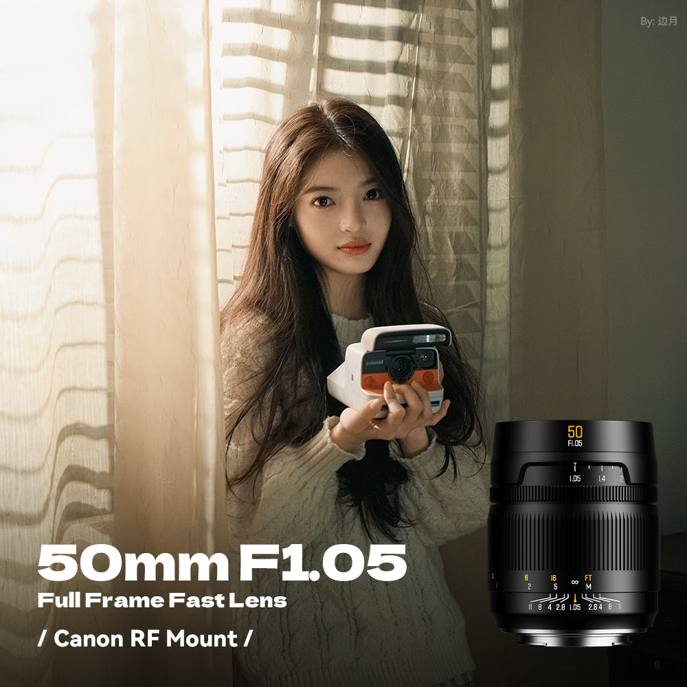 Brightin Star MF 50mm F1.05 Full-Frame Manual Focus Prime Lens for Canon RF Mount