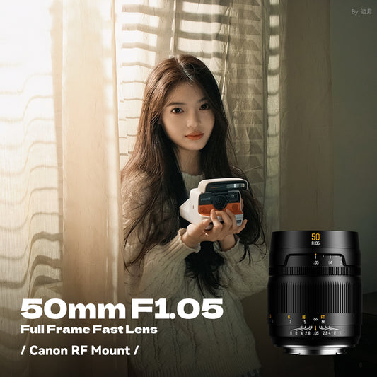 Brightin Star MF 50mm F1.05 Full-Frame Manual Focus Prime Lens for Canon RF Mount