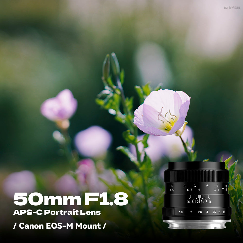 Brightin Star 50mm F1.8 APS-C Manual Focus Lens Fit for Canon EF-M/Son ...