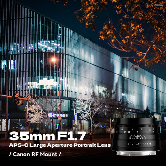 35mm F1.7 APS-C  Wide-Angle Manual Focus Prime Lens,for Canon RF Mount