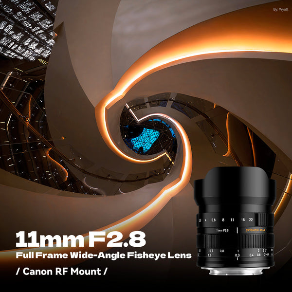 11mm F2.8 Full Frame Wide-Angle Starry Sky Fisheye Lens Suitable for Sony E mount
