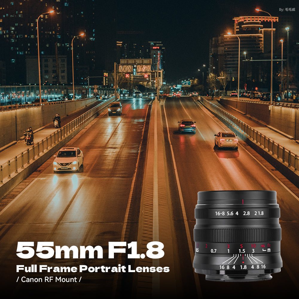 55mm F1.8 Full Frame Large Aperture Manual Focus Mirrorless Camera Lens, Fit for Canon RF-Mount EOS-RP, EOS-R, EOS-R5, EOS R7, EOS-R6, EOS-R3, EOS-R10