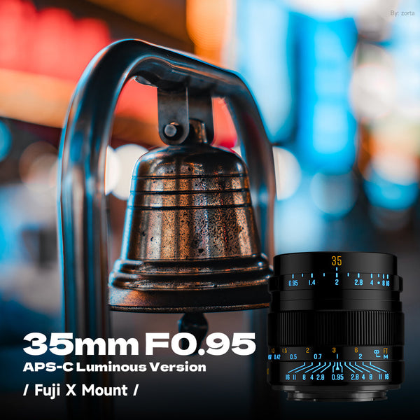 Brightin Star 35mm F0.95 APS-C Luminous Version Portrait Star Manual Fixed Focus Lens Suitable for Fuji X/Nikon Z Mount